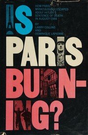 Cover of is paris burning?