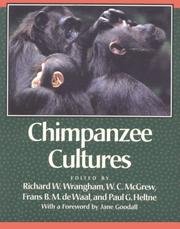 Cover of Chimpanzee Cultures
