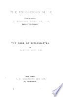 Cover of The Book of Ecclesiastes