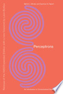 Perceptrons, Reissue of the 1988 Expanded Edition with a new foreword by Léon Bottou Cover