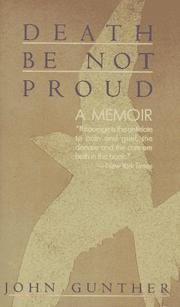 Cover of Death be not proud