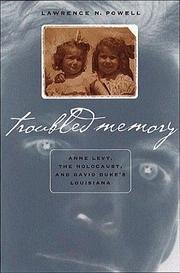 Cover of Troubled memory
