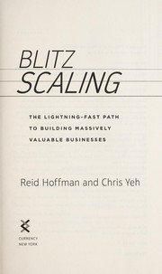 Cover of Blitzscaling
