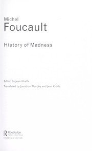 Cover of History of madness