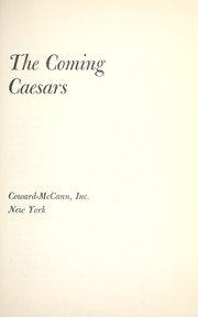 Cover of The coming Caesars