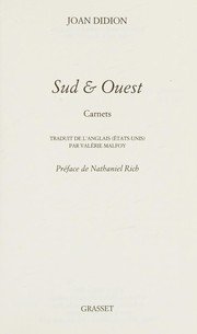 Cover of South and west