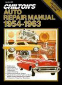 Chilton's Auto Repair Manual, 1954-1963 Cover