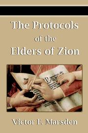 The Protocols of the Elders of Zion Cover