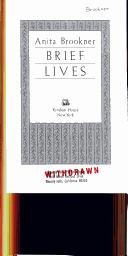 Cover of Brief lives