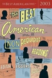 Cover of The best American nonrequired reading, 2003
