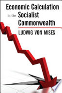 Economic Calculation in the Socialist Commonwealth Cover