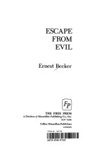 escape from evil Cover