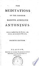 The Meditations of the Emperor Marcus Aurelius Antoninus Cover