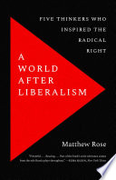 A World after Liberalism Cover