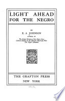 Light Ahead for the Negro Cover