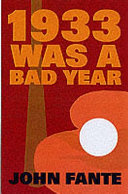 1933 was a Bad Year Cover