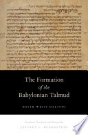 The Formation of the Babylonian Talmud Cover
